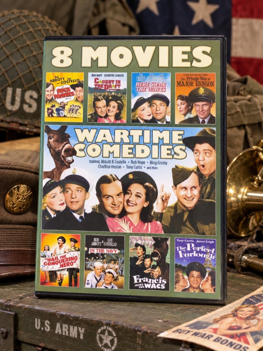 Wartime Comedies: 8-Movie Collection (2-DVD Set, Region 1) Very Good condition!